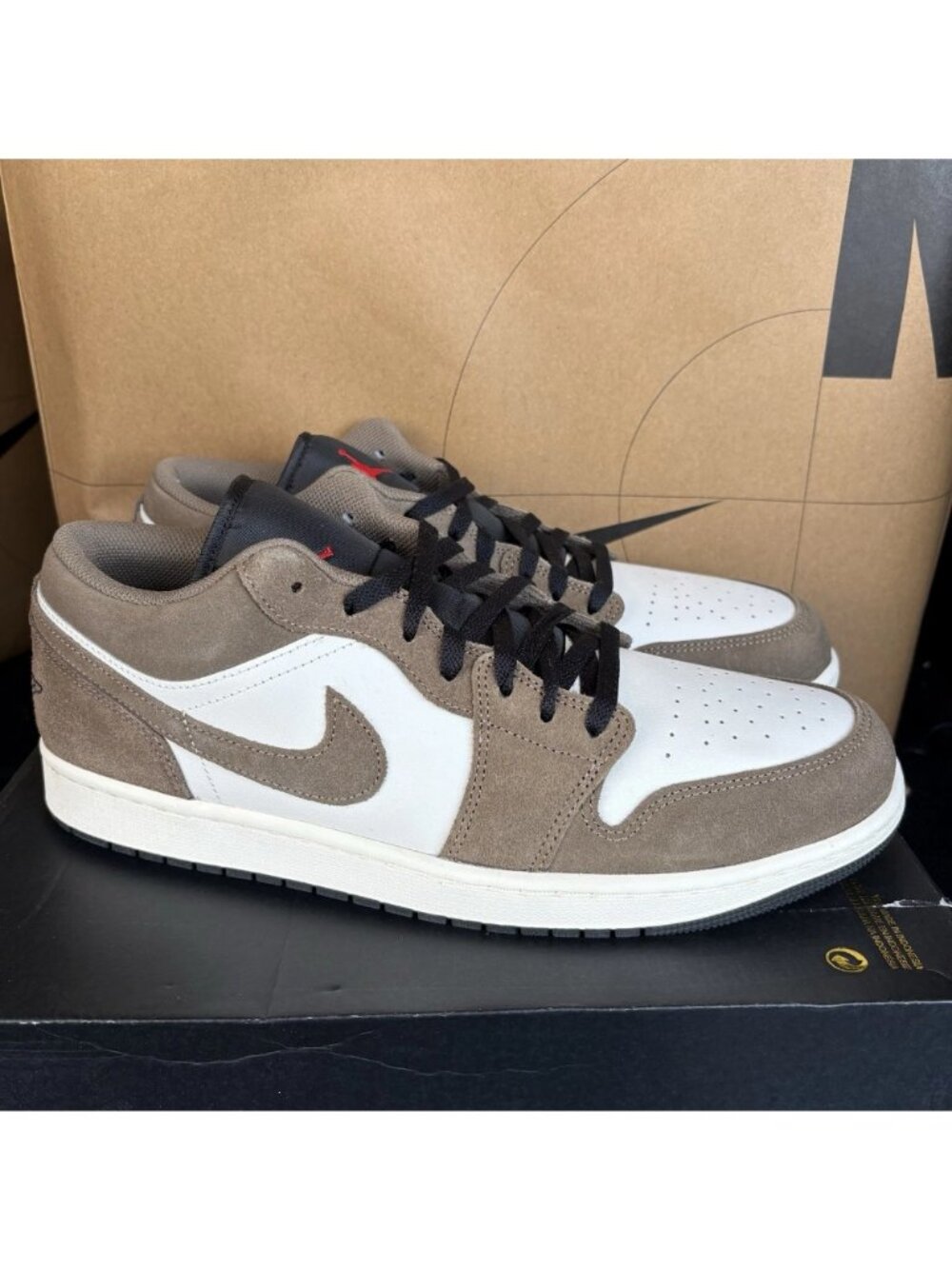 NEW Nike Air Jordan 1 Low AJ1 Palomino Black Phantom Sail 553558-200 Size 14